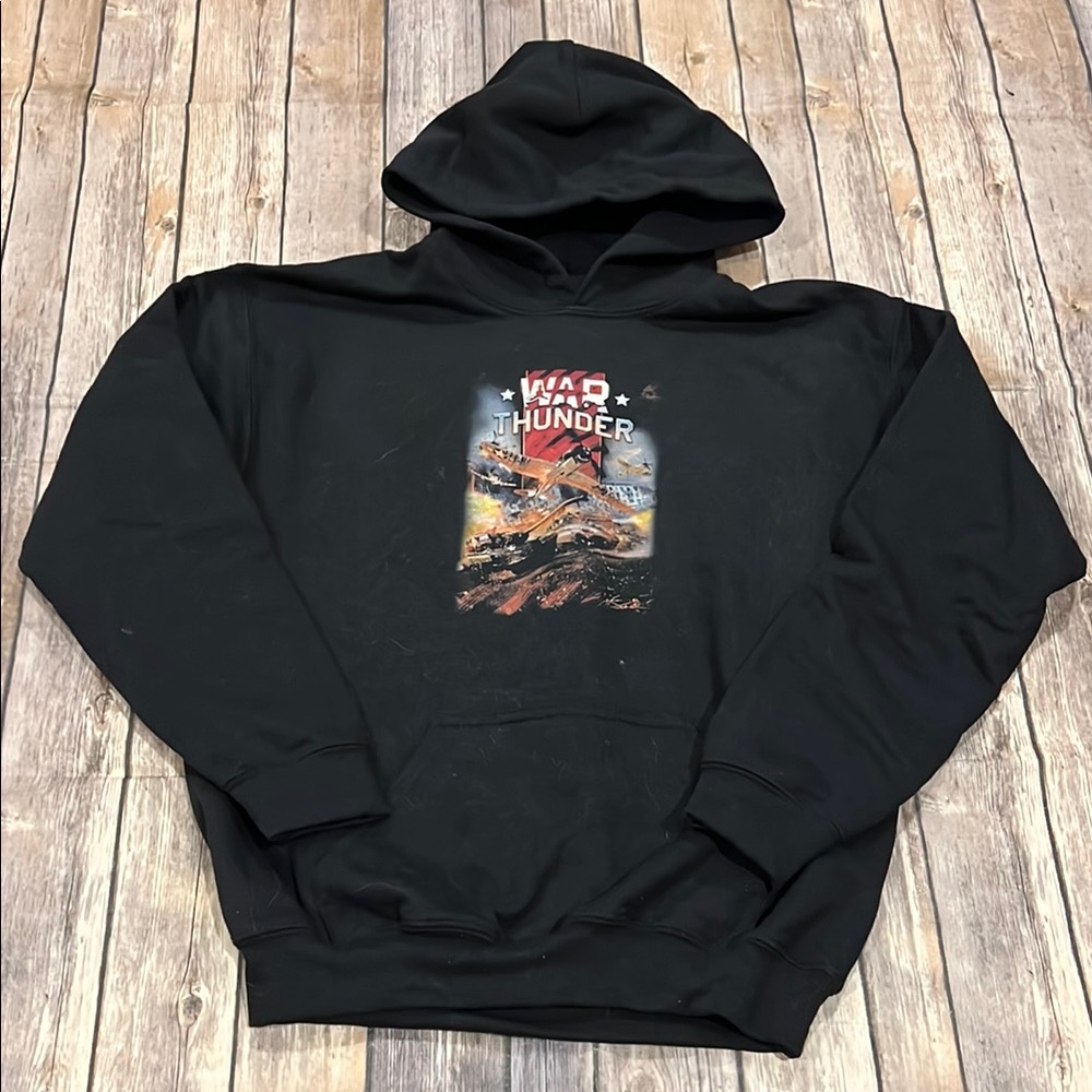 BN Boys Size Youth Large Gildan Screen Print War Thunder Sweatshirt